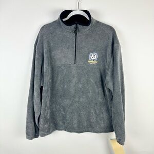 Vintage NWT Dreamworks Records Nashville Fleece Quarter Zip Sweatshirt Large